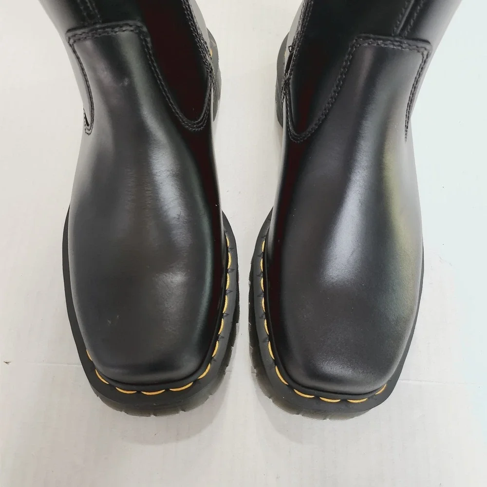 Womens Size 7 Dr. Martens Knee High Riding Boots Amaayah Hi Orlean Leather Black